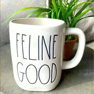 NEW Rae Dunn - FELINE GOOD - Cute Ceramic Coffee Cup/Mug